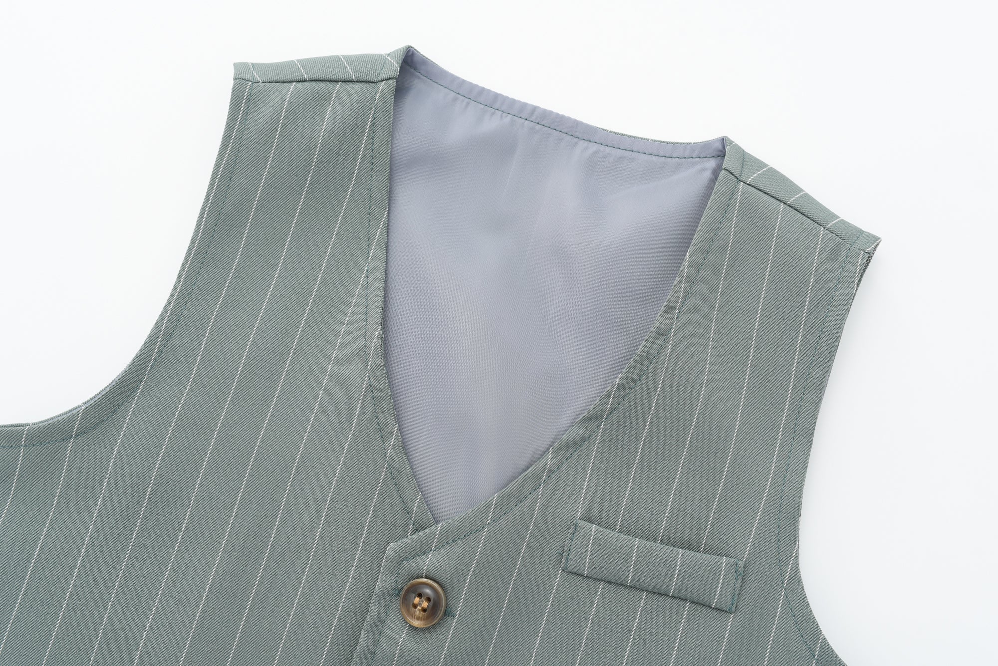 Boys Grey & White Shirt Collar Shirt with Trousers