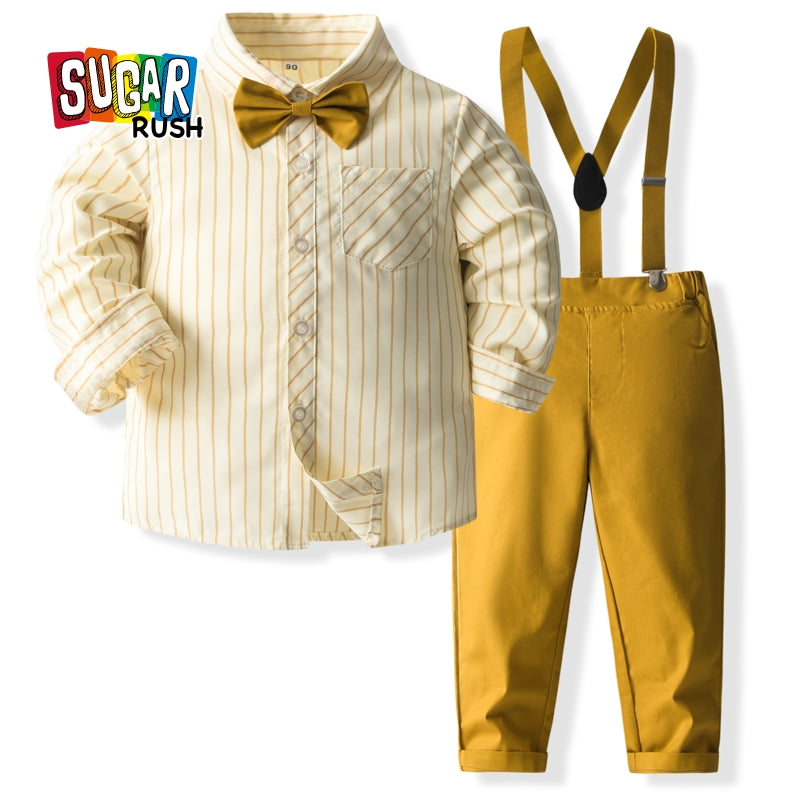 Boys Striped Shirt with Trousers