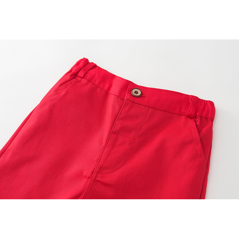Boys Pure Cotton Shirt With Trousers