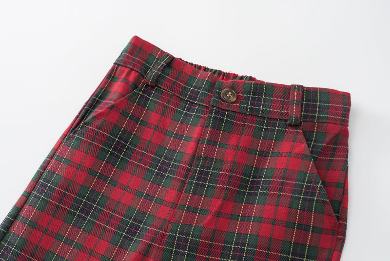 Boys Checked Pure Cotton Four Piece Suit