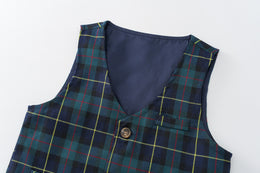 Boys Checked Shirt with Trousers