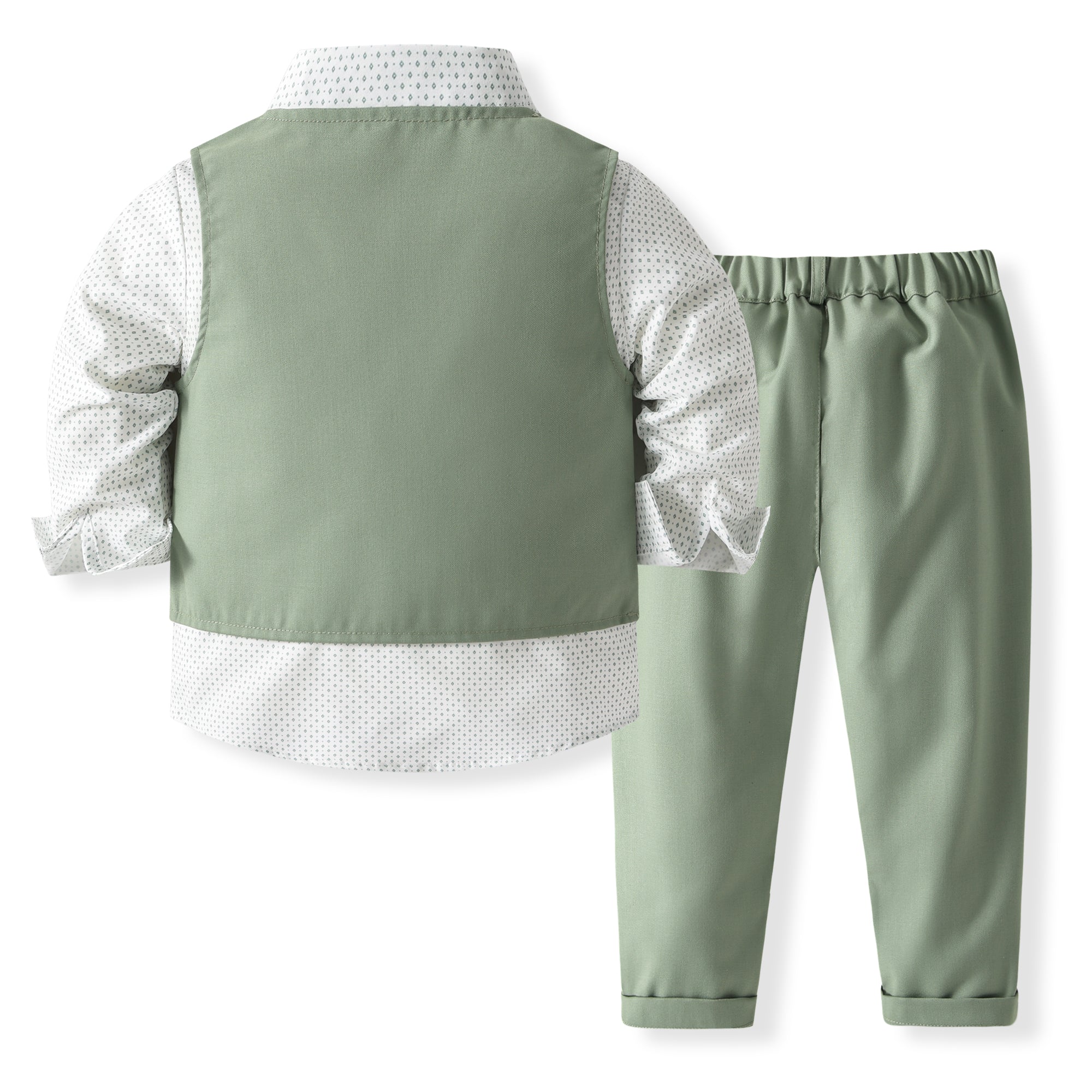 Boys Cotton Three Piece Suit