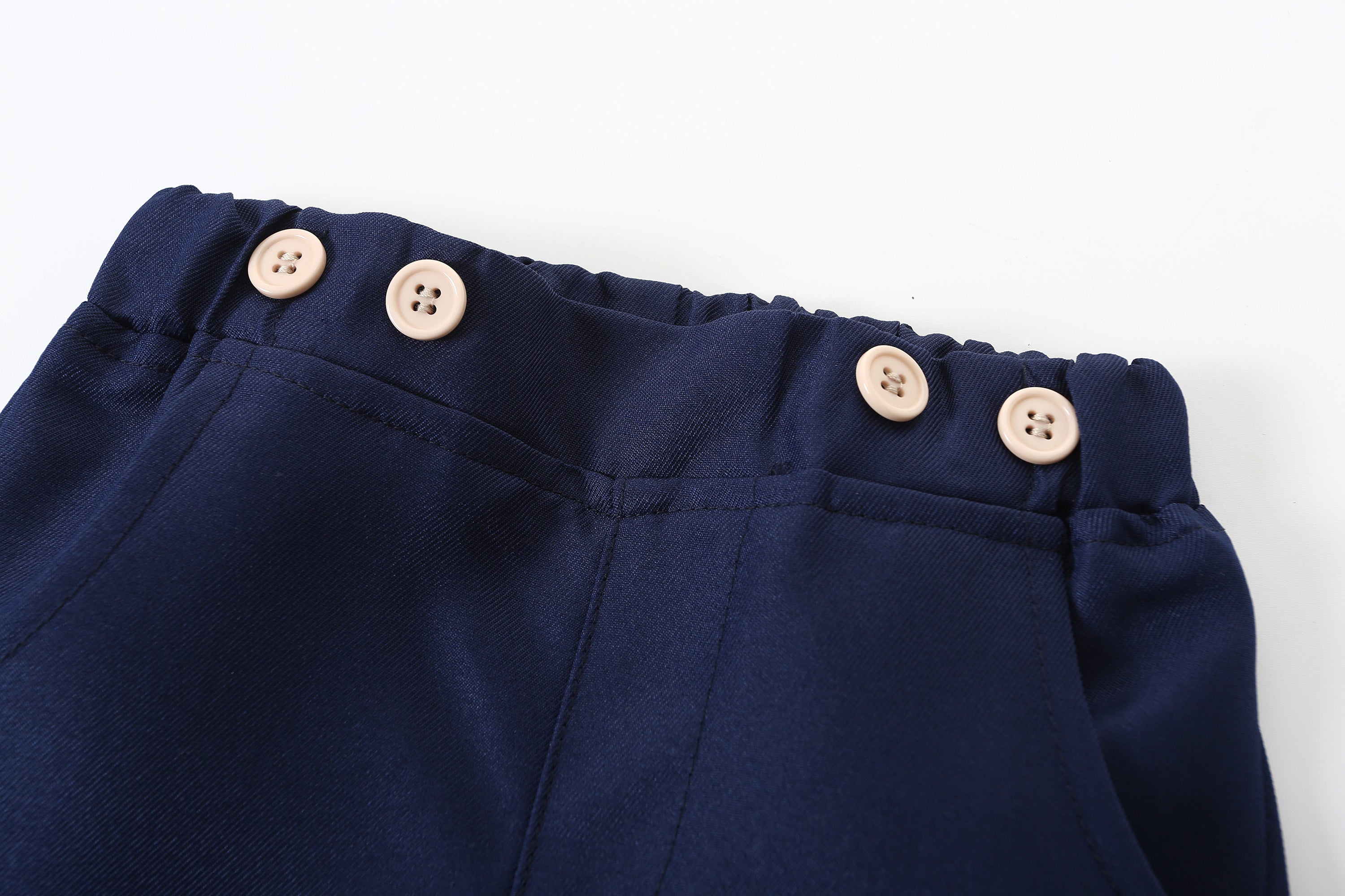 Boys White & Blue Shirt with Trousers