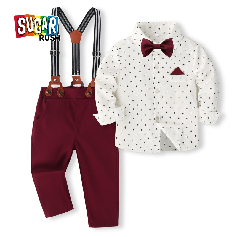 Boys Printed Shirt with Trouser