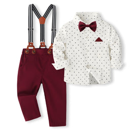 Boys Printed Shirt with Trouser
