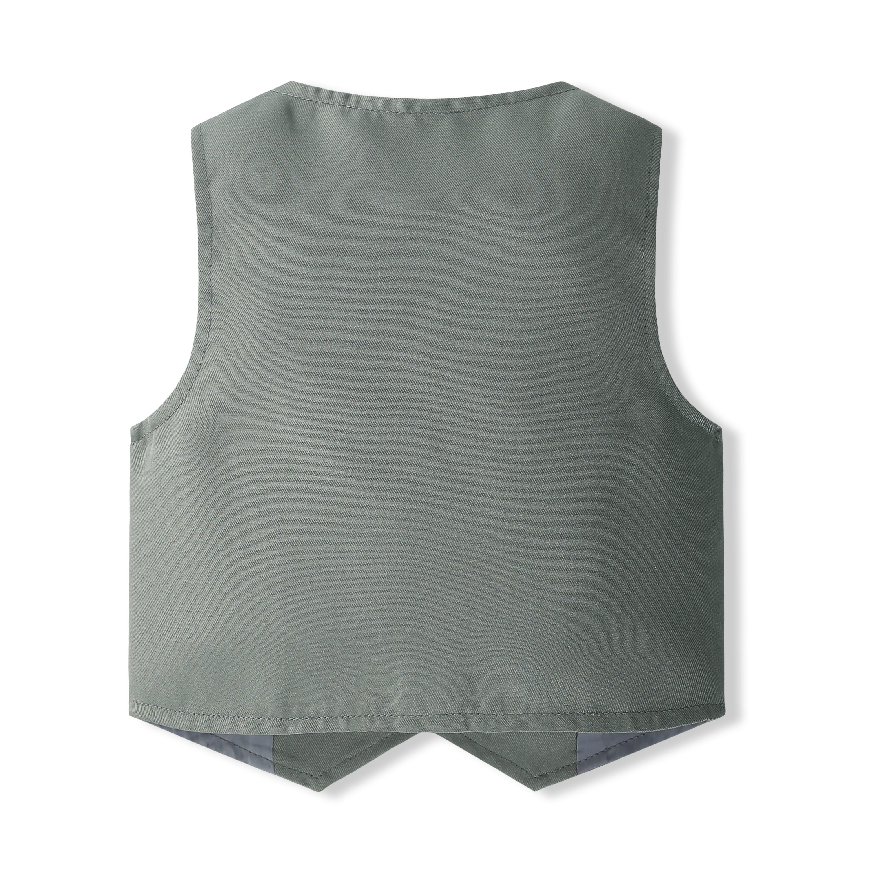 Boys Pure Cotton Shirt With Trouser & Waistcoat