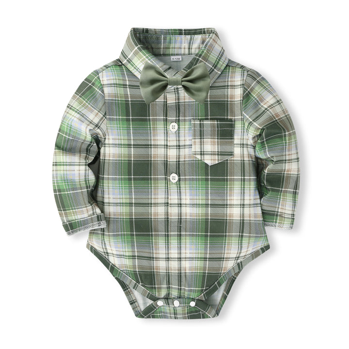 Boys Checked Shirt with Trousers