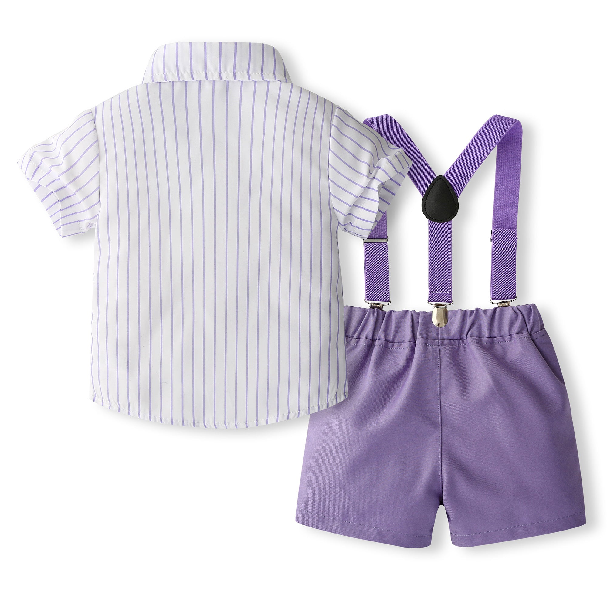 Boys Striped Pure Cotton Three Piece Suit