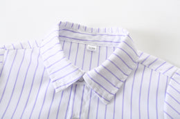 Boys Striped Pure Cotton Three Piece Suit