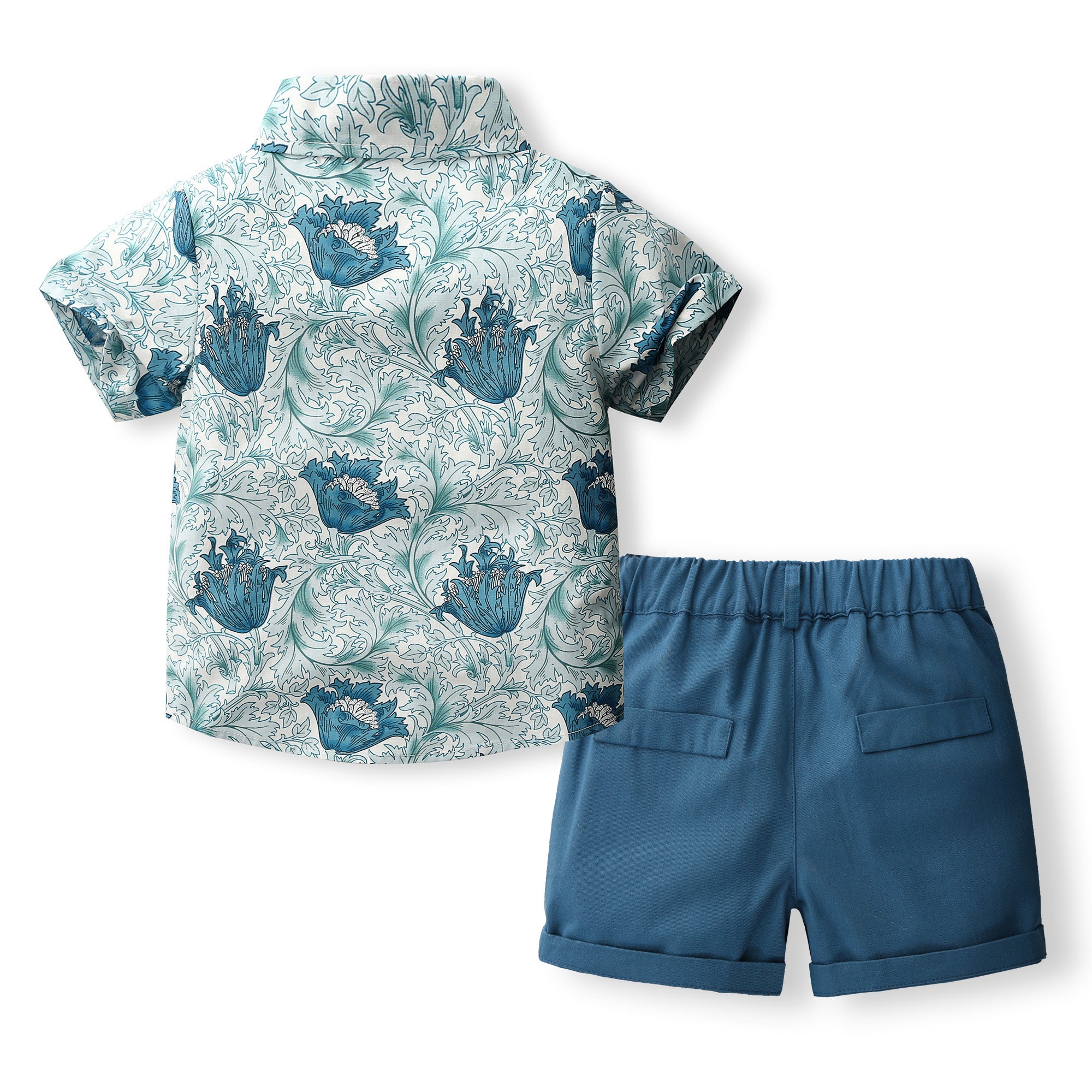 Boys Printed Shirt with Shorts