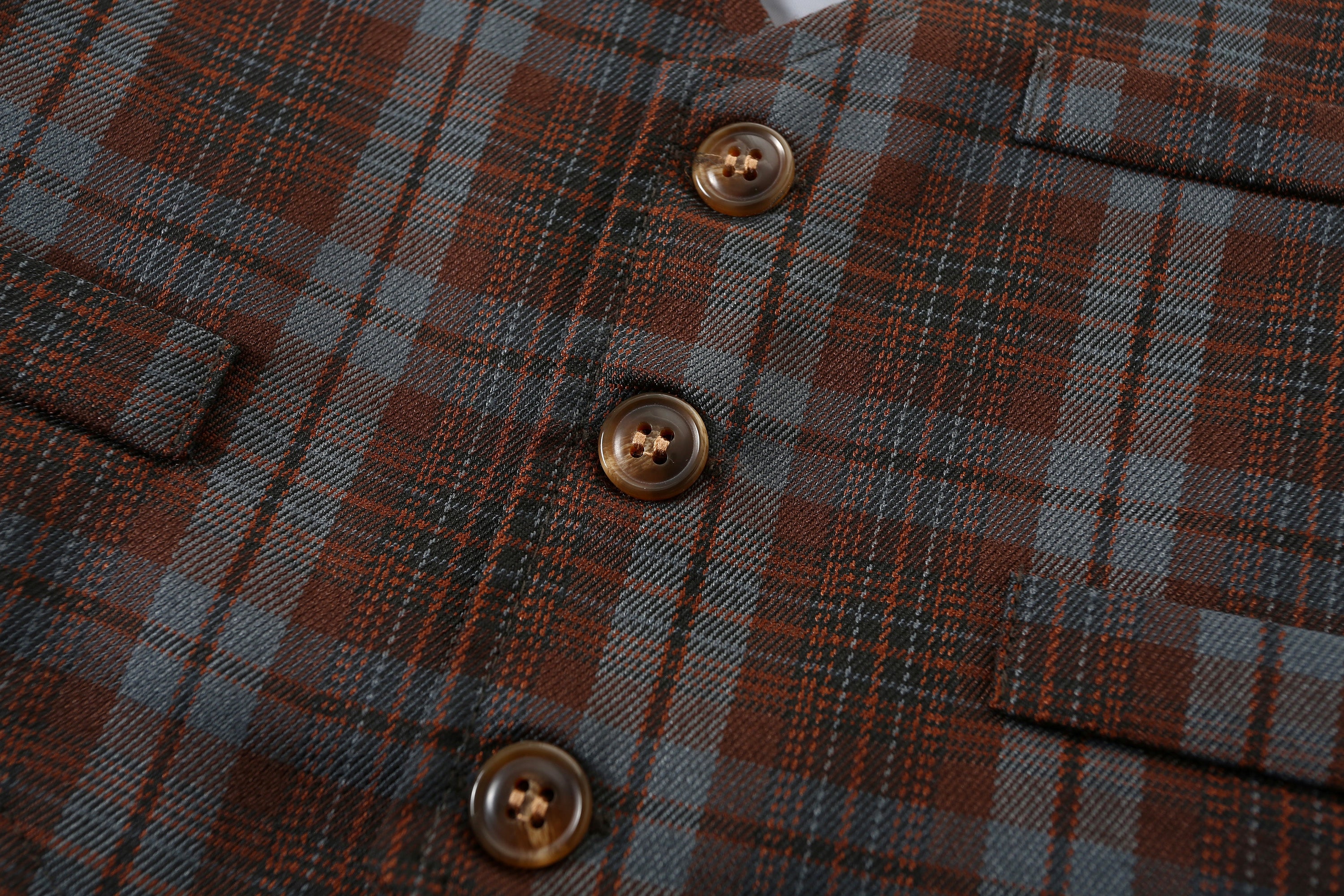Boys Checked Pure Cotton Four Piece Suit