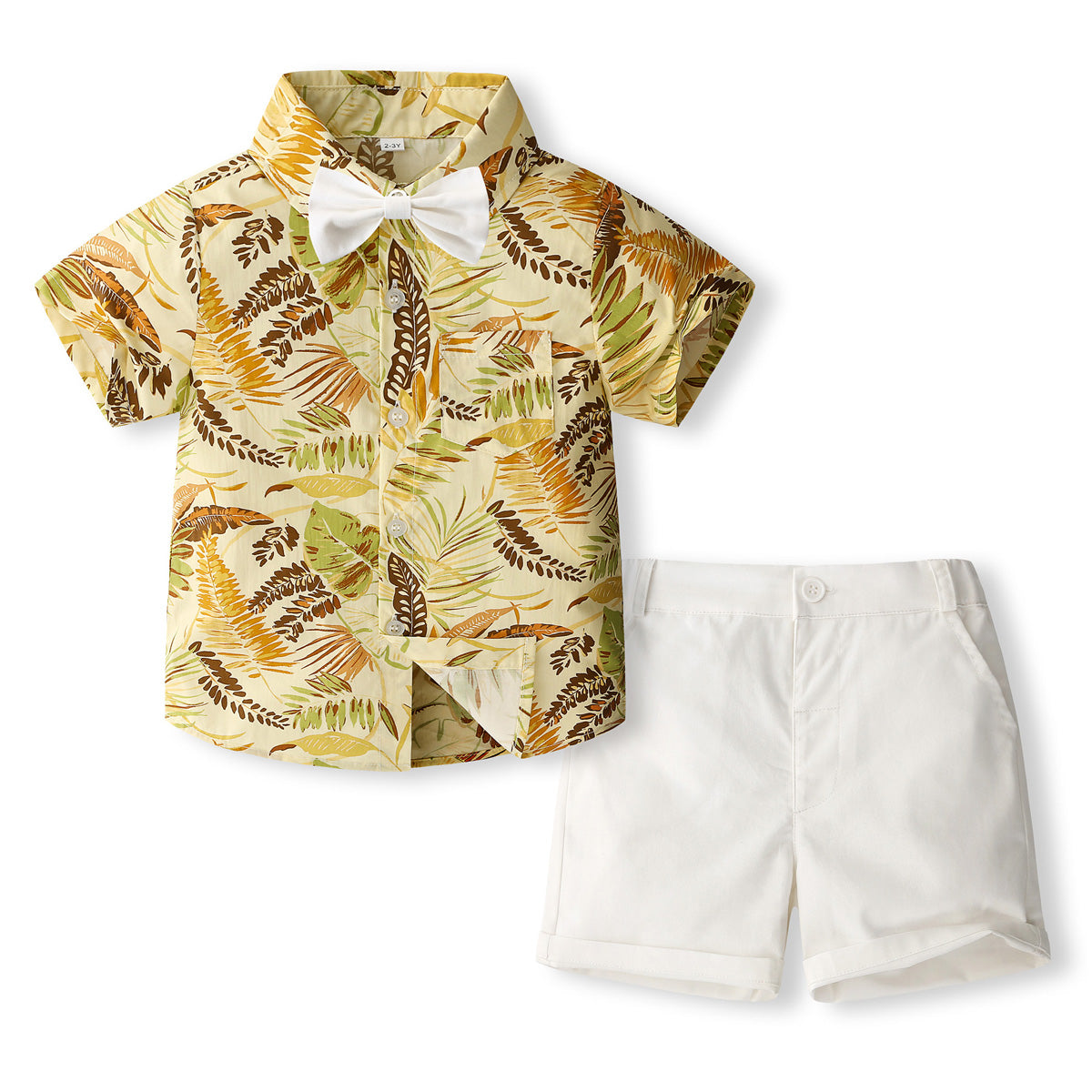 Boys Printed Shirt with Shorts