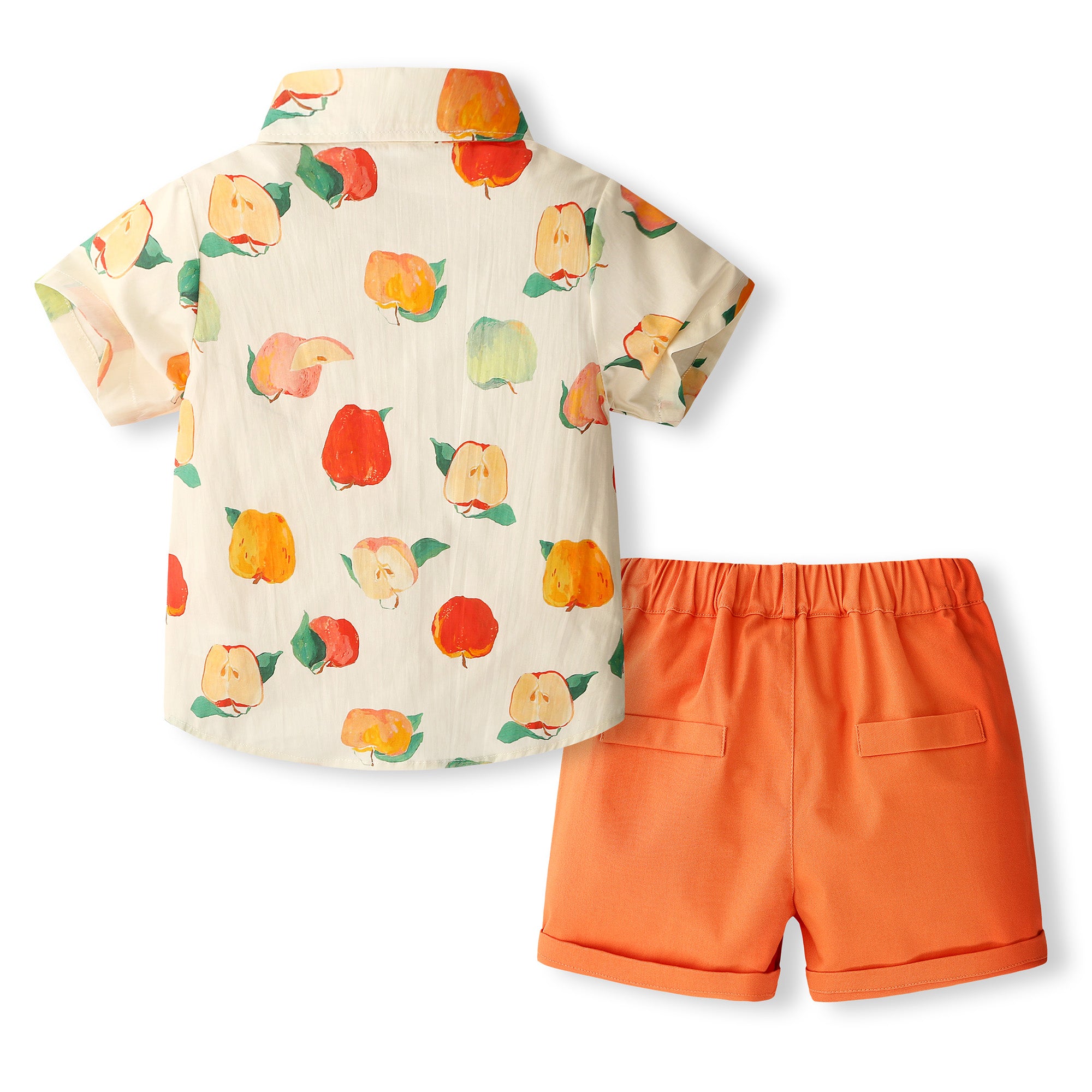 Boys Printed Pure Cotton Shirt With Shorts