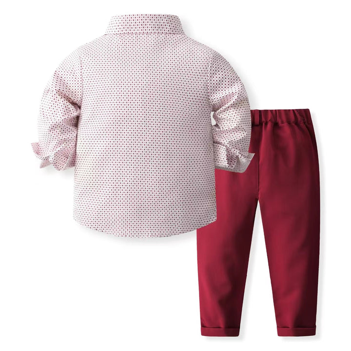 Boys Printed Shirt with Trousers