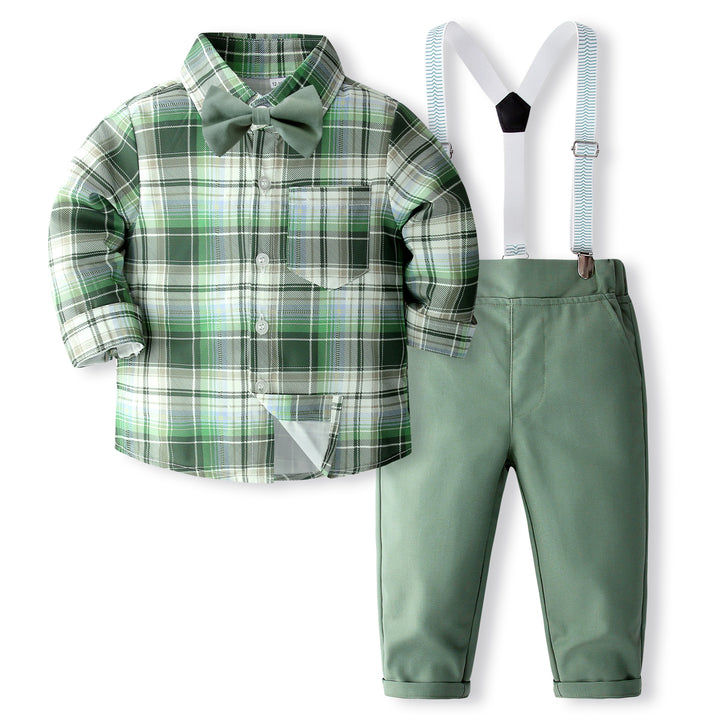 Boys Printed Pure Cotton Shirt with Trousers