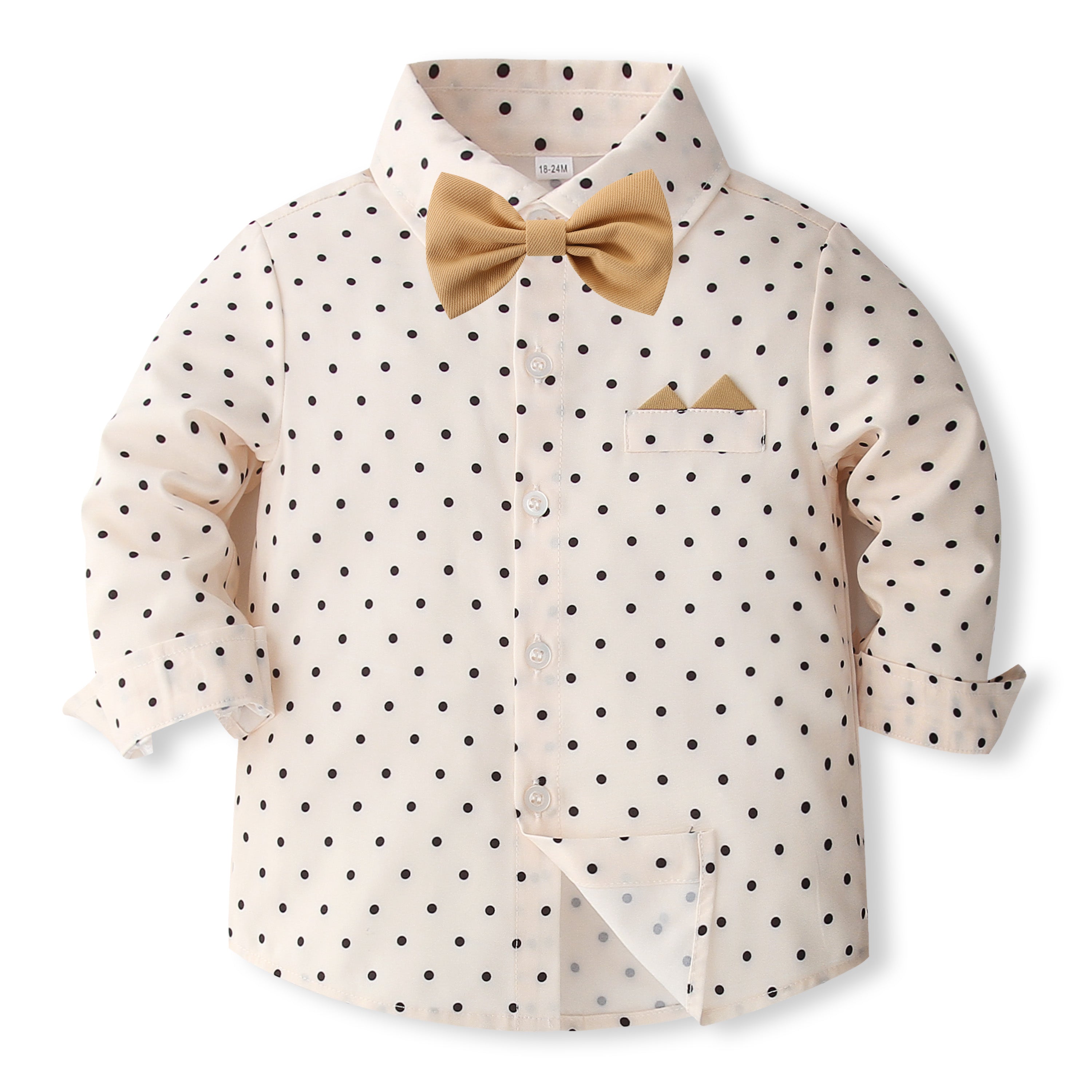 Boys Printed Pure Cotton Shirt With Trousers And Suspenders