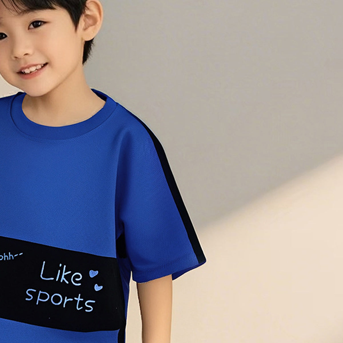Boys Printed Short Sleeves T-shirt With Shorts