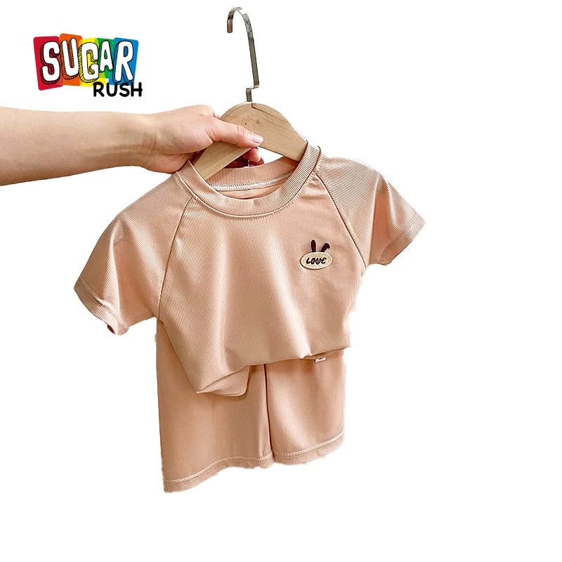 Boys Khaki Top with Shorts