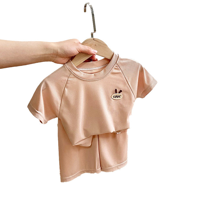 Boys Khaki Top with Shorts