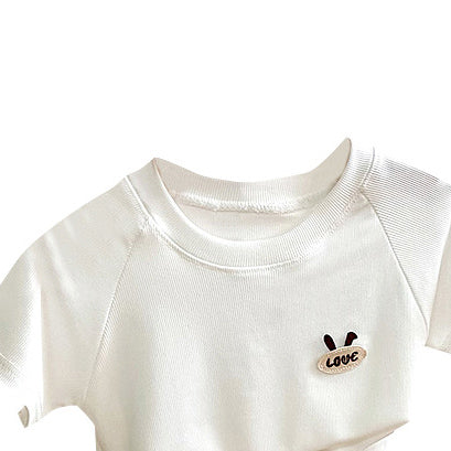 Boys White Top with Shorts