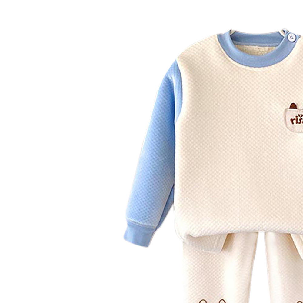 Boys Self Design Sweatshirt with Joggers