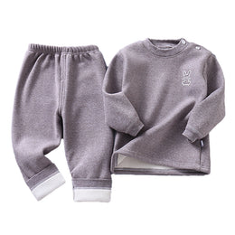 Boys Khaki Round Neck T-shirt With Trouser Clothing Set