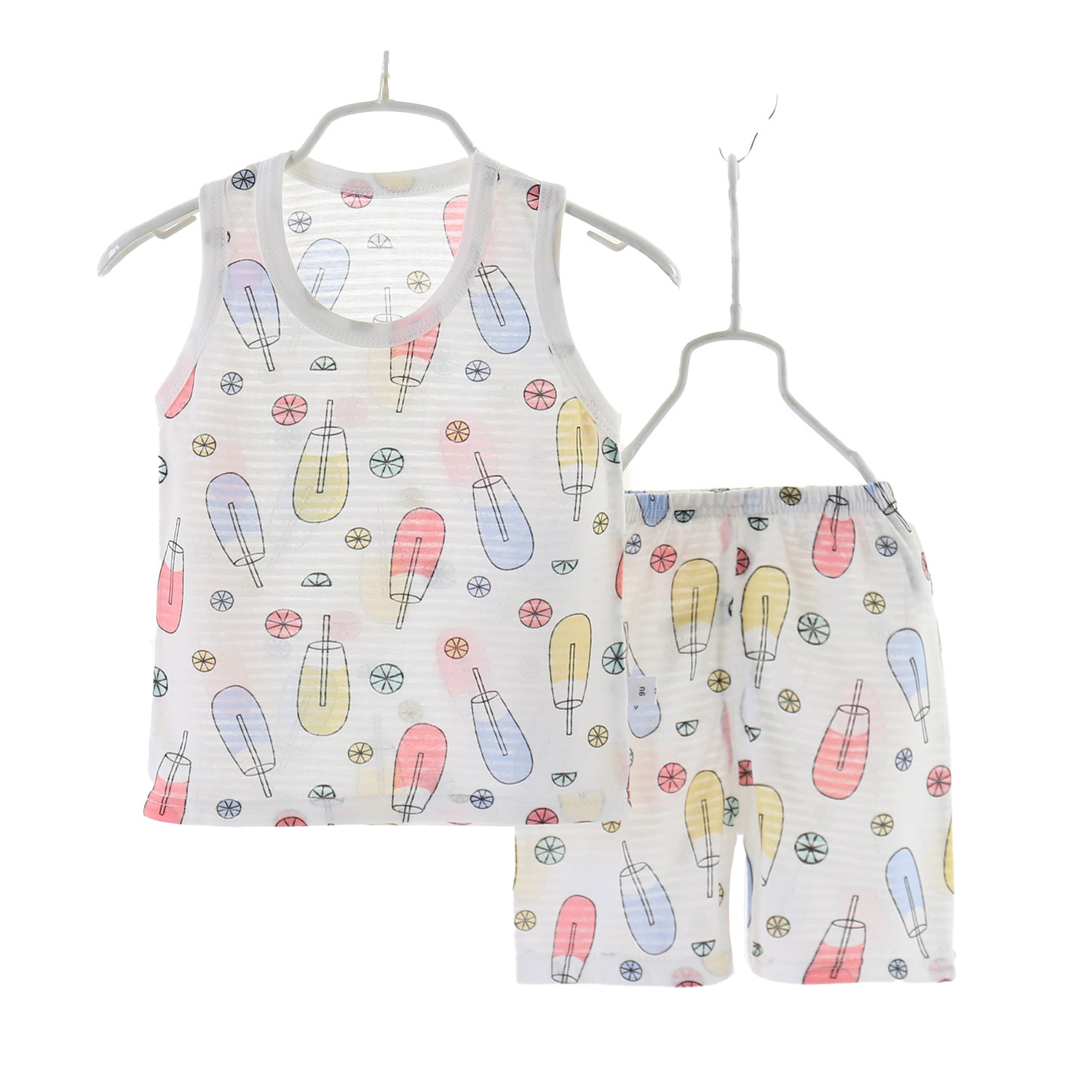 Pink Infant Boys Printed T-shirt with Shorts