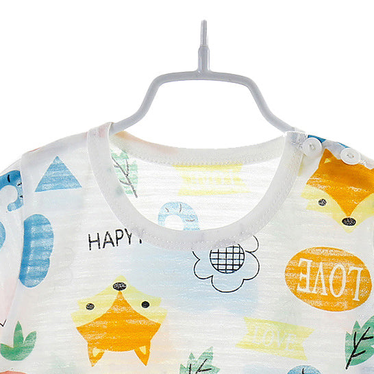 Blue Boys Printed Top with Capris