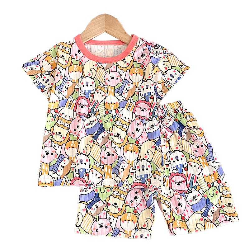 Girls Printed Top with Short