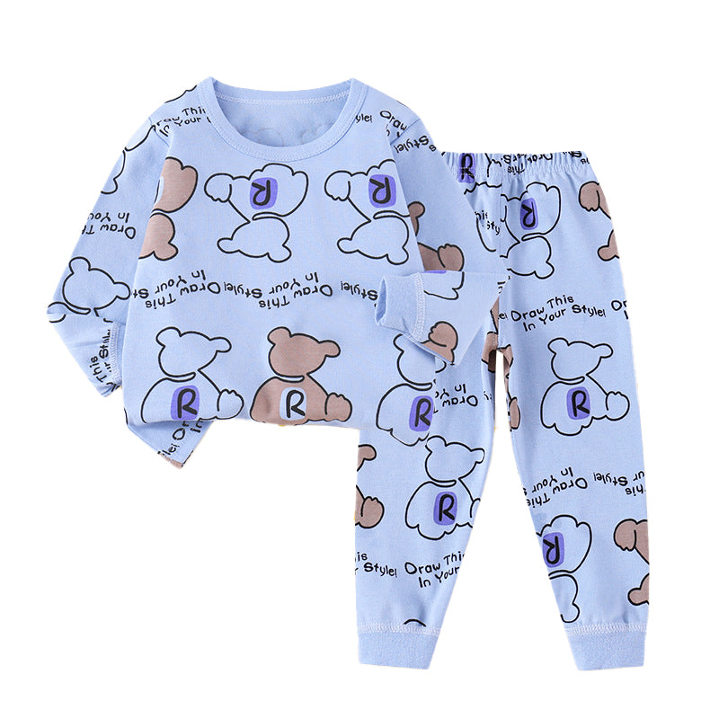 Boys Graphic Printed Pure Cotton Sweatshirt & Pyjamas