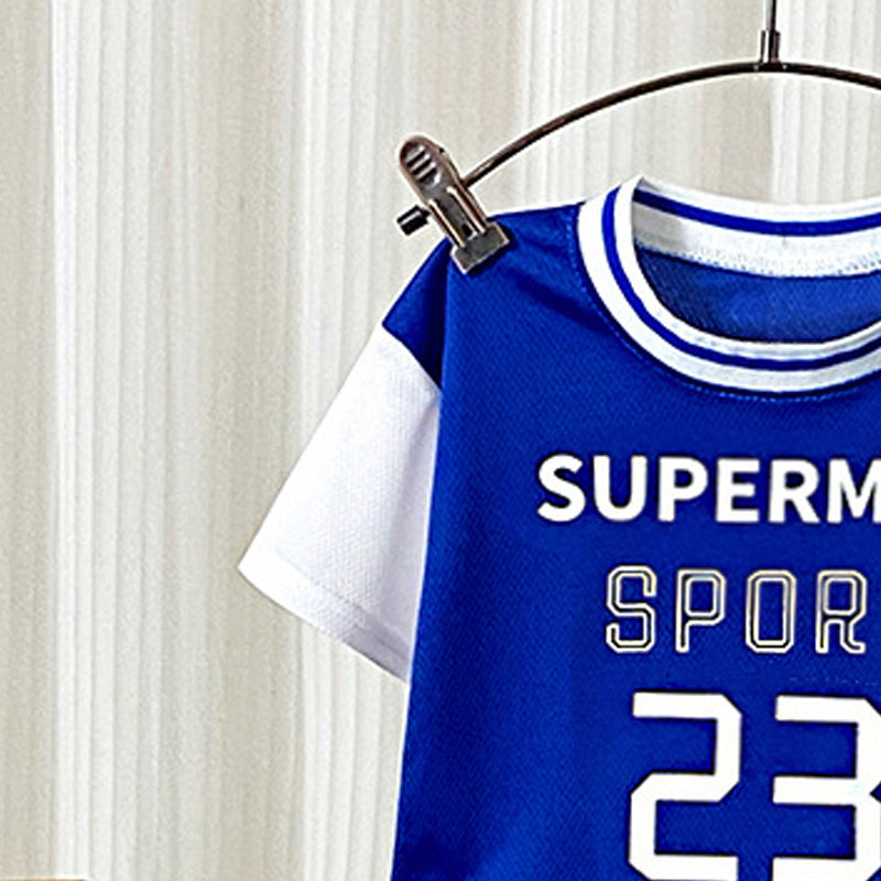 Boys Printed Short Sleeves T-shirt With Shorts
