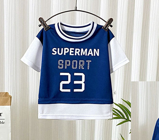 Boys Printed Short Sleeves T-shirt With Shorts