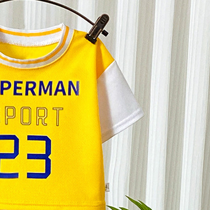 Boys Printed Short Sleeves T-shirt With Shorts