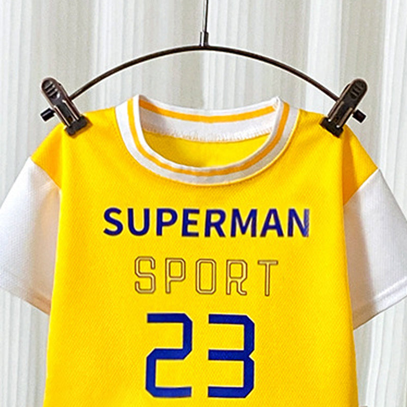 Boys Printed Short Sleeves T-shirt With Shorts