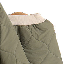 Boys Green V-Neck Long Sleeves Coat With Joggers