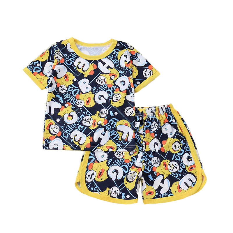 Boys Printed Top with Short