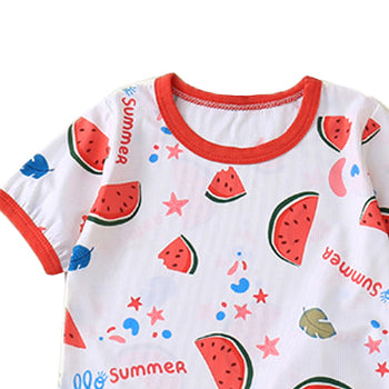 Girls Printed Top with Short