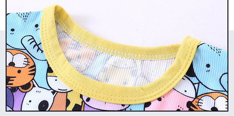 Boys Yellow & Orange Round Neck Printed Top with Shorts