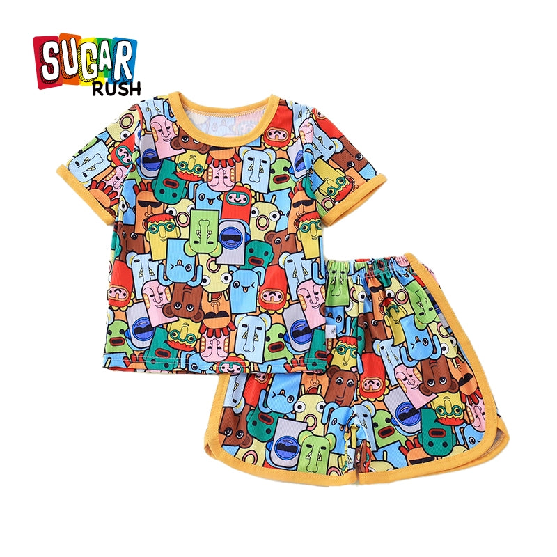 Boys Printed Top With Shorts
