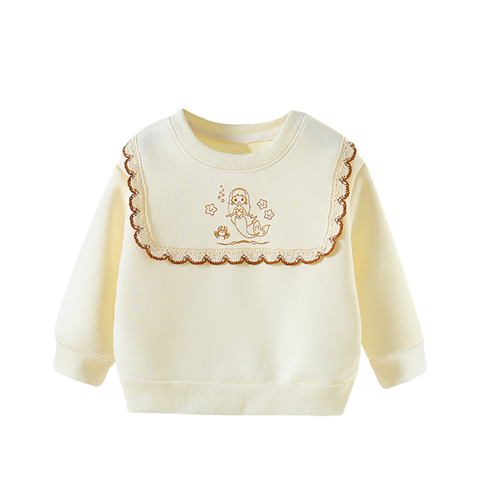 Girls Printed Long Sleeves Sweatshirt