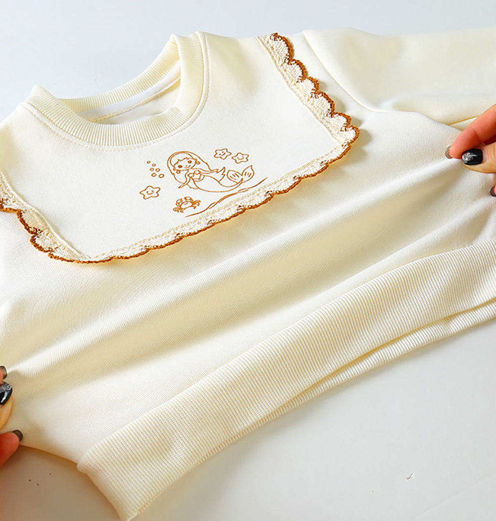 Girls Printed Long Sleeves Sweatshirt