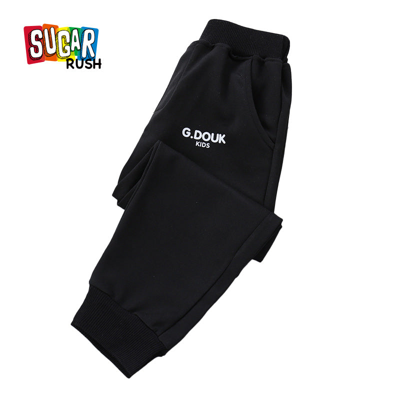 Boys Black Easy Wash Joggers