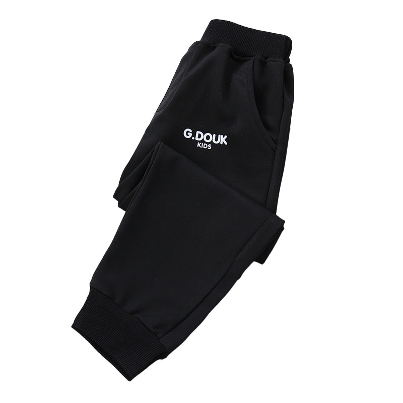 Boys Black Easy Wash Joggers