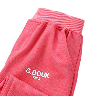 Girls Fuchsia Easy Wash Joggers
