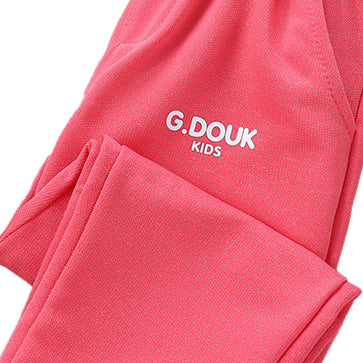 Girls Fuchsia Easy Wash Joggers