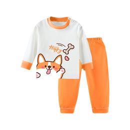 Boys Round Neck Printed T-shirt with Joggers