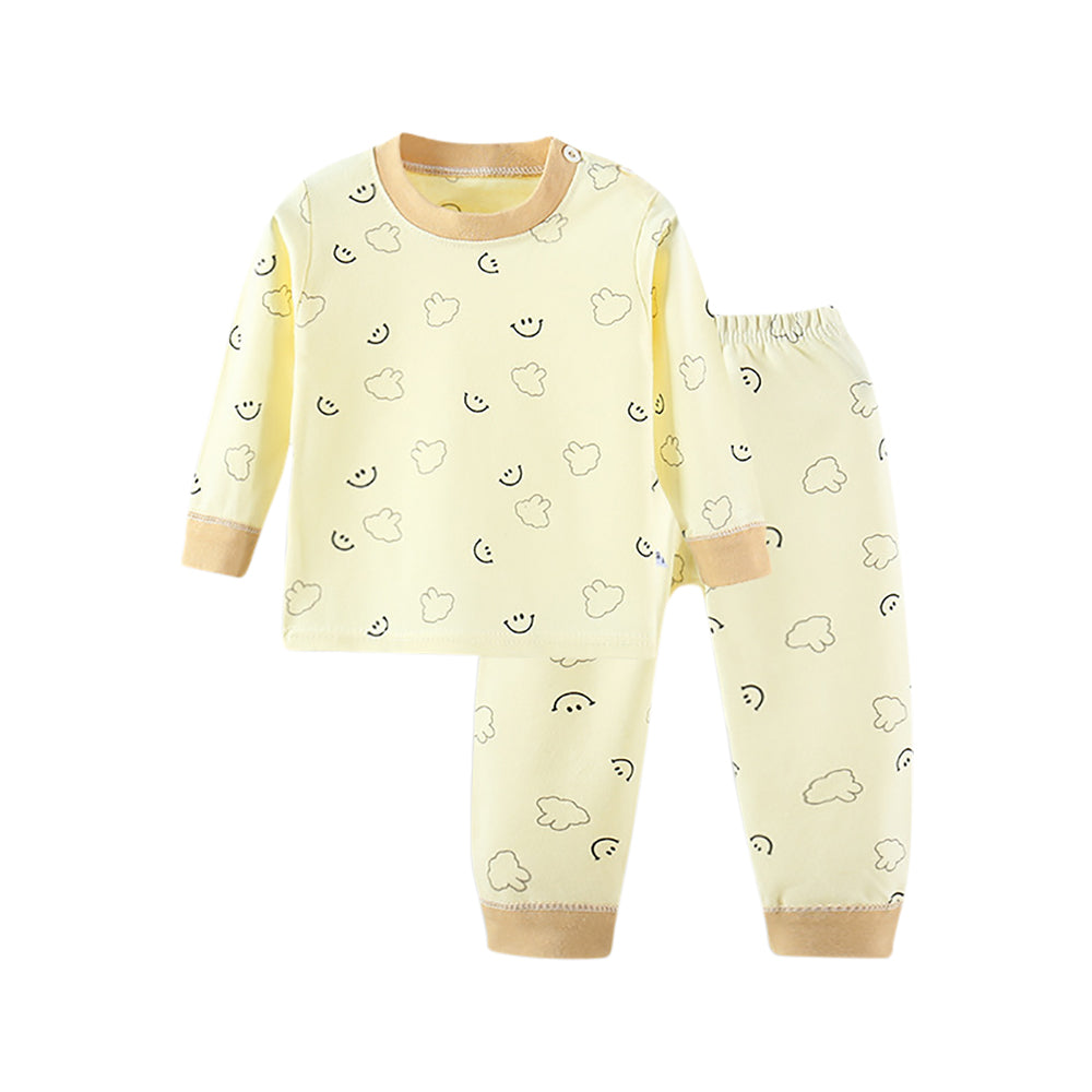 Boys Printed Round Neck Long Sleeves T-Shirt With Jogger