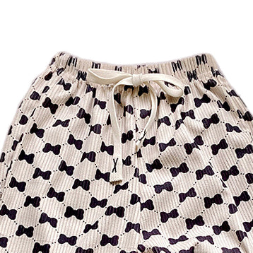 Boys Beige Abstract Printed Easy Wash Joggers