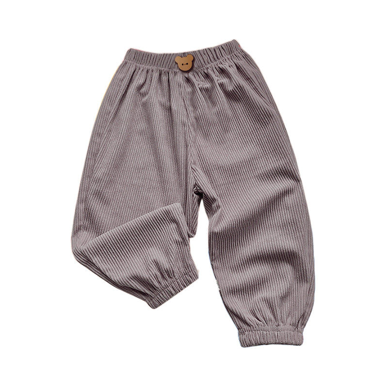 Boys Grey Loose Fit Easy Wash Trousers