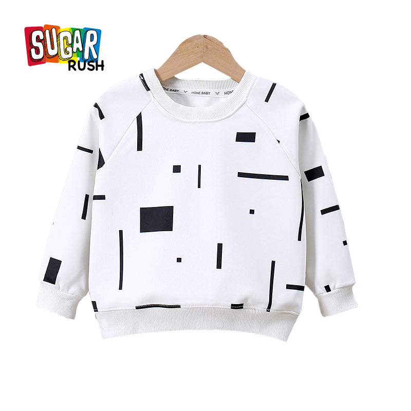 Boys Abstract Printed Pullover